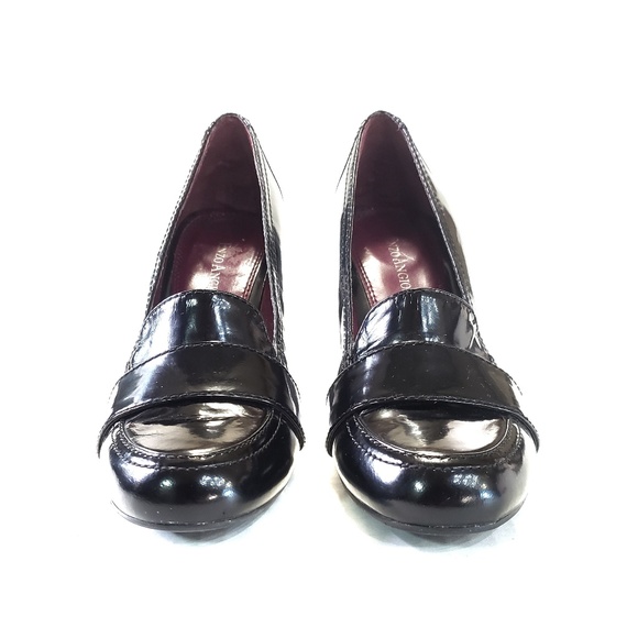 5.5 Enzo Angiolini Leather Heel Loafer Classic - Picture 2 of 8